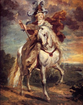  Romanticist Oil Painting - Jean Louis Andre Theodore Marie De Medici At Pont De Ce Romanticist Theodore Gericault